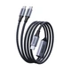 Кабель Ugreen 2в1 USB-C - 2xUSB-C PD 140W 2m Black (75733) - зображення 1