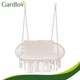 Двухместная подвесное кресло-качалка Gardlov 21855 (до 300 кг) - Крупная качели «Гнездо аистки» с 3 подушками, кремовая - изображение 5
