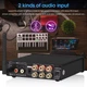 Стереоусилитель Nobsound NS-14G 2.1-канальный HiFi усилитель с Bluetooth, цифровой усилитель TPA3116, настольный сабвуфер с AUX-входом, усилитель мощности 50 Вт*2+100 Вт Black - изображение 7