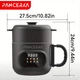 Электрическая мини-мультиварка (электрокастрюля) PANCERKA 1,6 л, 550 Вт, HD цифровой дисплей, сенсорное управление, 8 режимов, пароварка, 220–240 В, черный - изображение 9