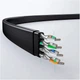 Патч-корд Ugreen NW102 Cat 6 U/UTP Lan Flat Cable 15m Black (50180) [165434] - изображение 3