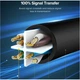 Патч-корд Ugreen NW102 Cat 6 U/UTP Lan Flat Cable 10m Black (20164) [165436] - изображение 6