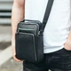Мужская кожаная сумка через плечо Tiding Bag A25-1278C – компактная и удобная барсетка на каждый день - изображение 3