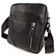 Мужская кожаная сумка через плечо Tiding Bag M38-10131A 18×21×7 черная — компактный мессенджер для документов и телефона - изображение 1