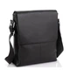 Мужская кожаная сумка через плечо Tiding Bag A75-181 23×26×6 черная — компактный мессенджер планшет для документов - изображение 1