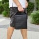 Мужская кожаная сумка через плечо Tiding Bag A75-181 23×26×6 черная — компактный мессенджер планшет для документов - изображение 3