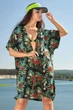 Жіноча пляжна туніка з льону з квітковим принтом Seventeen L-XL Зелений (2000000151632) - зображення 3