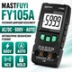 Мультиметр цифровий MASTFUYI FY105A портативний AC/DC з підсвіткою LCD - зображення 1