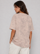 Модная женская футболка градиентная бежевая (N1571) one size - изображение 2