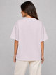 Модная женская футболка бежевая со стразами (N1574) one size - изображение 2