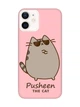 Матовый розовый чехол на Apple iPhone 12 / 12 Pro (6.1) Пушин кот (принт 424) - изображение 1
