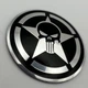 Наклейки для колпачков с логотипом PUNISHER каратель 56 мм череп звезда - изображение 2
