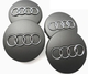 Колпачки на диски Audi 4B0601170 60 мм 57 мм серые заглушки ауди - изображение 4