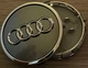 Колпачки на диски Audi 4M0601170 61 мм 58 mm (серые) заглушки ауди - изображение 2