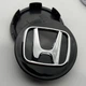 Колпачки для дисков Honda 08W17-SEA-6M00 69 мм 64 мм черные с хром .логотипом заглушки хонда - изображение 3