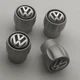 Захисні металеві ковпачки на ніпель срібло подарунковий набір VW фольцваген Volkswagen - зображення 1
