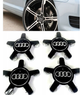 Колпачки на диски Audi 4F0601165N черные ауди 135 мм 58 мм звезда краб ауди заглушки ауди - изображение 2