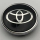 Колпачки c логотипом 68 мм 62 мм черные Toyota тойота заглушки - изображение 3