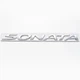 Hyundai хюндай табличка Sonata 230 мм 18 мм шильдик соната хром - зображення 3