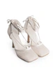 Босоніжки жіночі на підборах Meideli 8090/Beige/T502-7/B 36 Бежевий - изображение 1