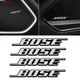 Шильдики эмблемы наклейки BOSE 8 мм 53 мм 4 штуки - изображение 1
