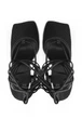 Босоніжки жіночі на підборах Meideli 8090/Black/T502-8/B 38 Чорний - зображення 3