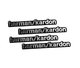 Шильдики наклейки з емблемою Harman Kardon 4.4см 0.45см 4 штуки - изображение 1
