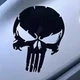 Наклейка Punisher карач череп пунішер чорна skull 10 см - зображення 4