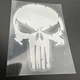 Наклейка Punisher каратель череп пунишер рефлективная светоотражающая skull 100 мм - изображение 4