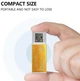 Картридер USB 2.0 4 in 1 MS/microSD/SDHC/T-Flash/M2 кардридер Card Reader Метал корпус Золотой - изображение 15