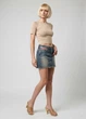 Женская винтажная джинсовая юбка мини No brand DKNY-03-675 42 Синий - изображение 6