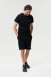 Чоловічі бавовняні шорти чорний BASE SHORTS Black в стилі Casual XL - зображення 3