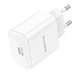 Мережевий Зарядний Пристрій Borofone BA81A 1USB-C PD/QC 20W Бiлий - зображення 3