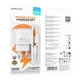 Мережевий Зарядний Пристрій Borofone BAS44A 1USB-C/1USB PD/QC 20W+Type-C to Lightning Бiлий - зображення 2