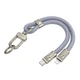 Кабель USB Hoco GH5 Type-C to Lightning PD20W 0.22m Синiй - зображення 6