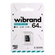 Карта Пам'яті Wibrand MicroSDHC 64gb UHS-1 U3 10 Class Чорний - зображення 2