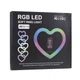 Лампа RGB JM33-13 33cm (Heart Style) Чорний - зображення 2