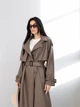 Жіночий тренч з еко шкіри мокко М (46-48)(M 2303) - зображення 3