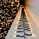Світлодіодна гірлянда-мішура, 6 метрів, 220V, 600 leds, теплий білий (WLS-2331M6) - зображення 2