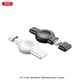 Бездротовий зарядний пристрій XO CX026 Watch Wireless Charger Apple/Samsung USB/Type-C Чорний (XO-CX026-Black) - зображення 2