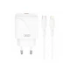 Сетевое зарядное устройство XO L141 Single USB-C 20W + кабель Lightning Белый (XO-L141+L) - изображение 1