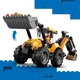Zestaw klocków LEGO City Żółta koparko-ładowarka 301 element (60480) - obraz 4