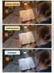 Лампа светильник для чтения книг с аккумулятором, светодиодная LED лампа светильник для книжек с Type-C, 5 режимов яркости − до 80 часов работы - изображение 4