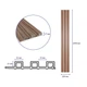 Рейка декоративна Sticker Wall WPC стінова 200х27х2900мм SW-00003001 - зображення 3