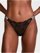 Комплект Victoria’s Secret Scattered Shine Strap Lightly Lined Low-Cut Demi Bra+Trong Panty,без push-up,Чорний 75D-XS - изображение 3