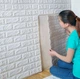 Самоклеящиеся стеновые панели 3D | Белый кирпич 700×770×4 мм - изображение 3