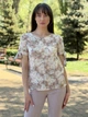 Блуза с завязками на рукавах Cat Orange 1350 Бежевая 42 - изображение 4