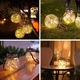 Декоративный фонарик на солнечной батарее «Хрустальный шар» Solar Glass Decoration Light (1011164-Silver) - изображение 5