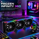 Система водяного охолодження Thermalright Frozen Infinity 360 Black: ARGB, Infinity Mirror, 3x120мм PWM, Intel LGA1851/1700 та AMD - зображення 1