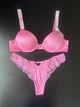 Комплект Victoria's Secret Very Sexy Lightly Lined Demi Shine Strap Bra Rose Garden Pink,без push-up+Trong Panty,Рожевий,75B-S - изображение 1